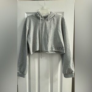 Curves N Combatboots crop hoodie